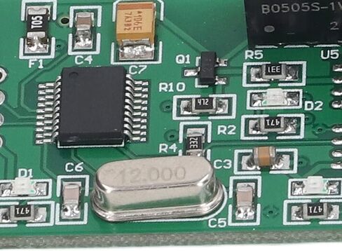Walfront CH340T USB إلى وحدة إخراج TTL التسلسلية، المكونات الإلكترونية عزل Optocoupler 3.3V 5V 256000bps مع صمام ثنائي حماية لنقل بيانات المعدات الحساسة in Kuwait