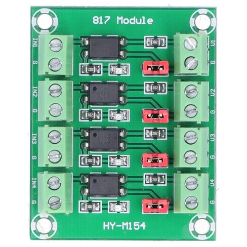 4 Channel Optocoupler Isolation Board, Copper Clad 817 Photoelectric Isolated Module, 3.6V to 30V Driver Input, 4 Independent Channels for Relay MOS Transistor Control in Kuwait