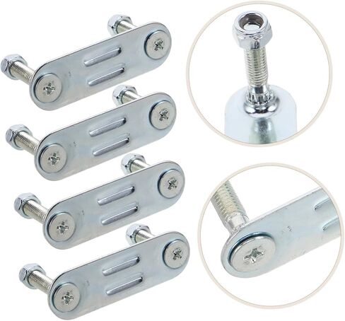 DECHOUS Roller Skate Plate Hardware Set with Shock Absorber Double Row Metal Frame 25mm for Inline and Quad Skate Maintenance and Rebuild, 4pcs Kit for Professional Skating in Kuwait
