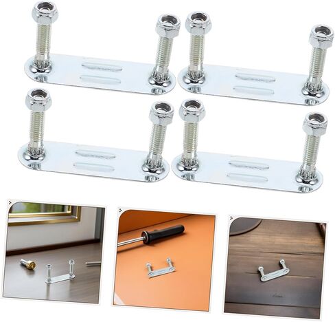 DECHOUS Roller Skate Plate Hardware Set with Shock Absorber Double Row Metal Frame 25mm for Inline and Quad Skate Maintenance and Rebuild, 4pcs Kit for Professional Skating in Kuwait