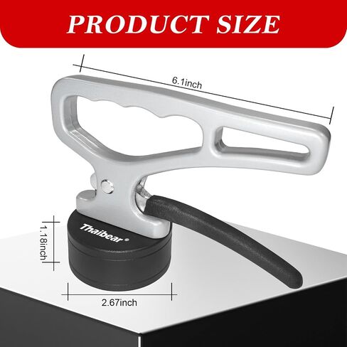 Thaibear Strong Magnetic Pickup Tool with Release, Heavy Duty Lift Magnet, Powerful Neodymium Magnet with Sturdy Ergonomic Handle for Moving Iron Plate, Tool Steel in Kuwait