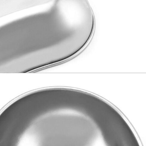 QWORK 2Pcs 7" Stainless Steel Kidney-Shaped Utility Tray, Reusable Metal Organizer for Supplies/Tools in Kuwait