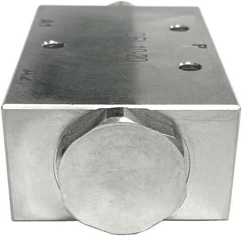 Magister Hydraulic Flow Divider Combiner Valve, 2-Way 50/50 Split, 2.6-5.2 GPM, 3600 PSI, SAE 6 Ports, Zinc-Plated Steel, Buna-N Seals in Kuwait