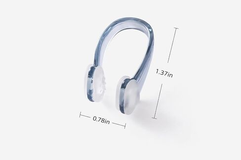 4-Pack Swimming Nose Clips, Soft Silicone Waterproof Nose Plugs with Storage Cases, Non-Slip Comfortable Fit for Adults & Kids, for Pool Training, Water Sports & Diving (Assorted Colors) in Kuwait