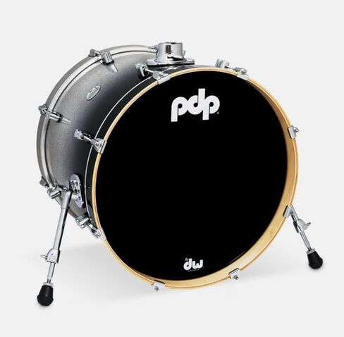 PDP Concept Maple Bass Drum, 20" x 16", Silver to Black Fade in Kuwait