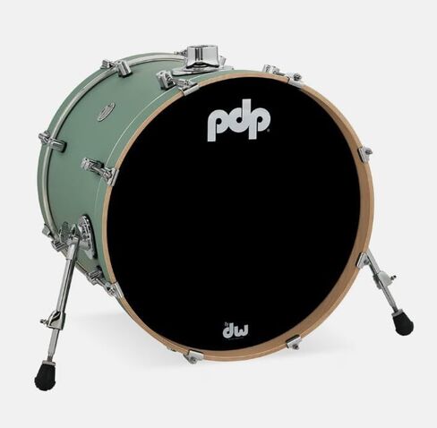Pacific Drums Concept Maple Bass Drum, 20" x 16", Satin Seafoam Finish Ply in Kuwait