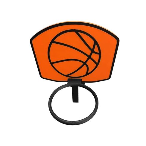 3D Printed Basketball Hoop Trash Can Durable Plastic Modern Sports Themed Waste Basket Single Unit in Kuwait