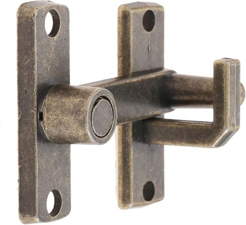 Slide Latch,Gate Bolt Lock, Sliding Door, 1 PC Bronze Guard with Screws Window Handle Metal Home Safety Chain Hardware in Kuwait