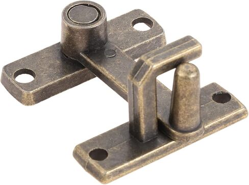 Slide Latch,Gate Bolt Lock, Sliding Door, 1 PC Bronze Guard with Screws Window Handle Metal Home Safety Chain Hardware in Kuwait