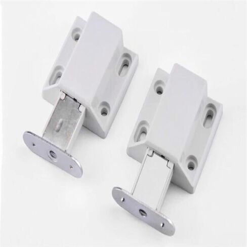 Slide Latch,Gate Bolt Lock, Sliding Door, 4PCS Invisibility Push to Open Magnetic Drawer Cabinet Catch Touch Cupboard to Cabinet Catch in Kuwait