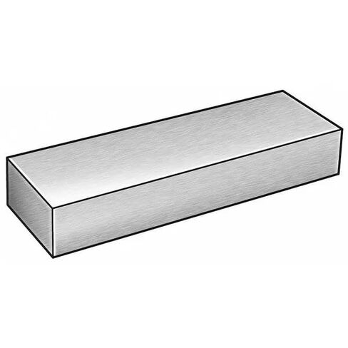 Bar Stock, Aluminum, 6061, 1/4 x 6 in, 3 Ft, Mfr: 61F.25X6-36-A in Kuwait