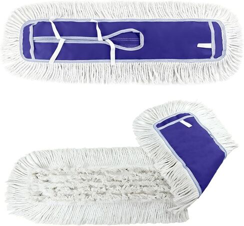 36" Commercial Dust Mop Cover - Reusable Dust Mop Pad for Janitorial Use, Heavy-Duty Washable Design Fit Standard 36 Inch Dust Mops (Professional/Commercial Cleaning) 2 Pack in Saudi Arabia