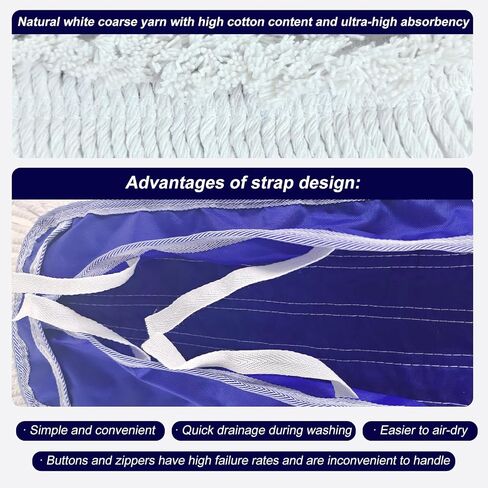 36" Commercial Dust Mop Cover - Reusable Dust Mop Pad for Janitorial Use, Heavy-Duty Washable Design Fit Standard 36 Inch Dust Mops (Professional/Commercial Cleaning) 2 Pack in Saudi Arabia