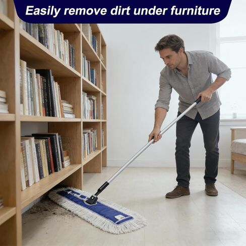 36" Commercial Dust Mop Cover - Reusable Dust Mop Pad for Janitorial Use, Heavy-Duty Washable Design Fit Standard 36 Inch Dust Mops (Professional/Commercial Cleaning) 2 Pack in Saudi Arabia