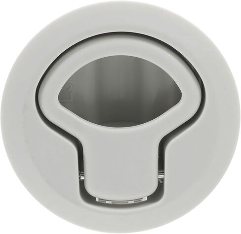 Operitacx Boat Compartment Latch - 2.4'' RV Door Flush Pull Slam Latch with Lift Ring - Round Marine Deck Hatch Lock for Door and Storage Compartment Use in Saudi Arabia