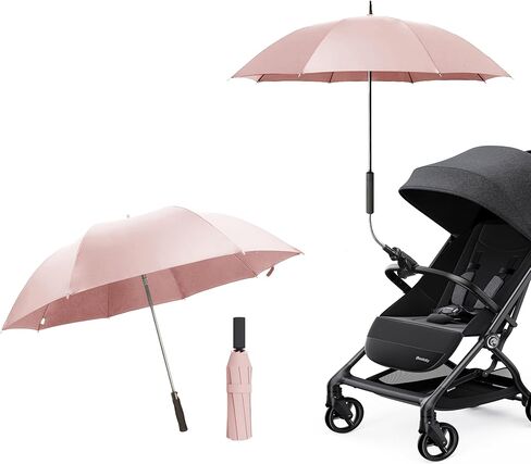 Universal Baby Stroller Umbrella Bicycle Umbrella 210T Water-resistant Polyester ​360° Adjustable Shade in Kuwait