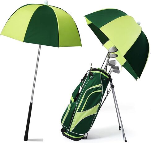 2 Pack Golf Bag Umbrella Golf Club Umbrella Flex Spring Top Telescoping for Rain Protection, 54" Extended 36" Collapsed Shaft with Rubber Grip in Kuwait