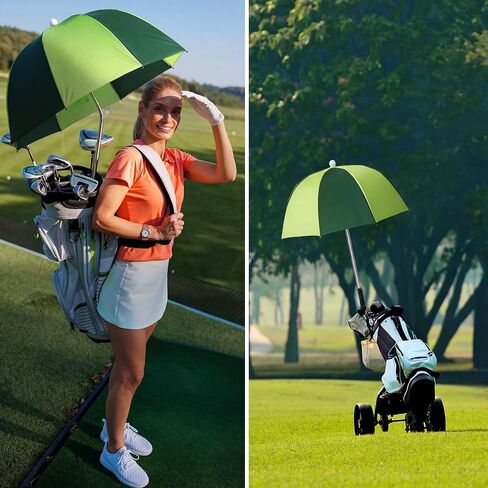 2 Pack Golf Bag Umbrella Golf Club Umbrella Flex Spring Top Telescoping for Rain Protection, 54" Extended 36" Collapsed Shaft with Rubber Grip in Kuwait