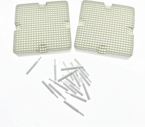 Dental Lab Honeycomb Firing Trays 2pcs Dental Lab Honeycomb Square Firing Trays with 20 Zirconia Pins in Kuwait