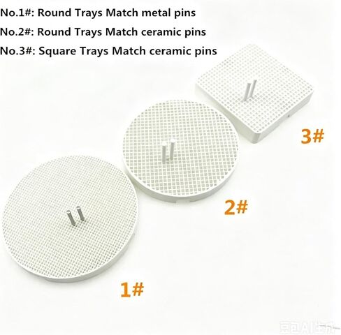 Dental Lab Honeycomb Firing Trays 2pcs Dental Lab Honeycomb Square Firing Trays with 20 Zirconia Pins in Kuwait