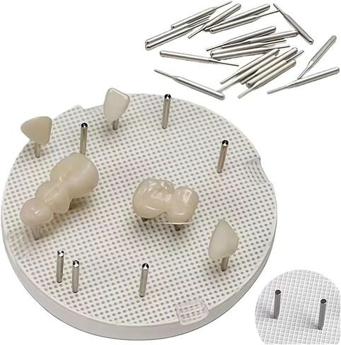 Dental Lab Honeycomb Firing Trays Dental Lab Honeycomb Firing Trays Technician Supplies 2pcsTray and 20pcs Pins/Pack Set for Sintering Material(2Pcs Large Holes) in Kuwait