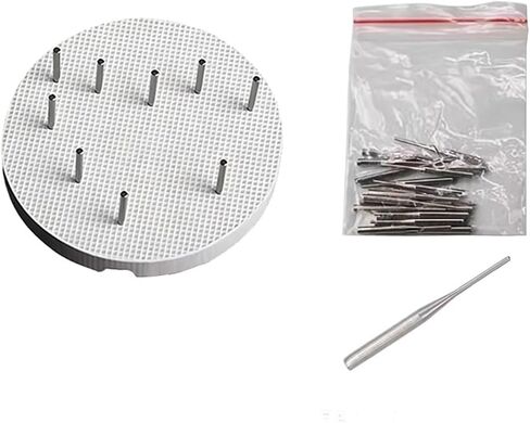 Dental Lab Honeycomb Firing Trays Dental Lab Honeycomb Firing Trays Technician Supplies 2pcsTray and 20pcs Pins/Pack Set for Sintering Material(2Pcs Large Holes) in Kuwait