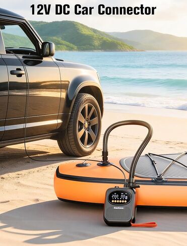 Paddle Board Pump Electric Portable: Rechargeable 20PSI High Pressure SUP Pump, Dual Stage Inflation & Deflation, Auto Shut-Off, 13500mAh Inflates 4 SUPs, 12V DC Car Connector, for Kayaks, Tents, Boat in Saudi Arabia