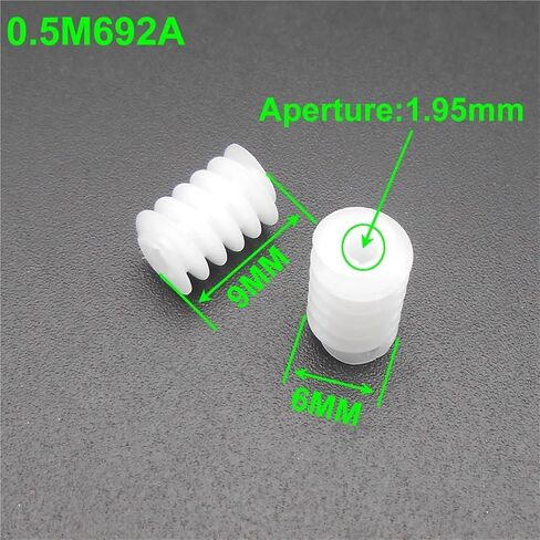 البلاستيك المفصلي وتد إدراج 500 قطعة 0.5 متر Dia6mm length9mm البلاستيك دودة والعتاد W692A 2/1.95 مللي متر تتحمل حفرة فتحة ضيق صالح DIY بها بنفسك in Kuwait