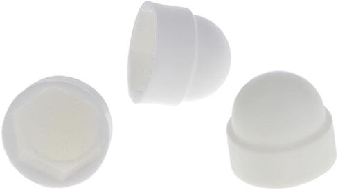 10pcs M6 Bolt Nut Protection Cover Hexagon Screws M10x19.5mm, White-1 in Kuwait