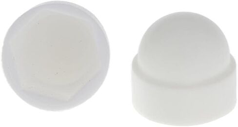 10pcs M6 Bolt Nut Protection Cover Hexagon Screws M10x19.5mm, White-1 in Kuwait
