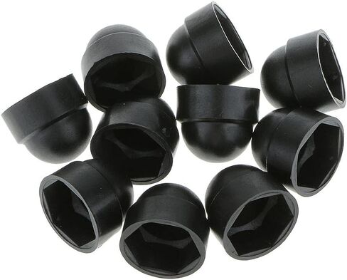 10pcs M6 Bolt Nut Protection Cover Hexagon Screws M10x19.5mm, Black in Kuwait