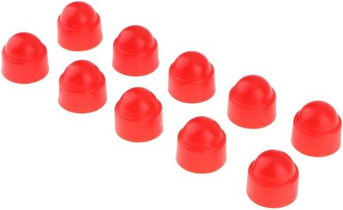 10pcs M6 Bolt Nut Protection Cover Hexagon Screws M10x19.5mm, Red in Kuwait