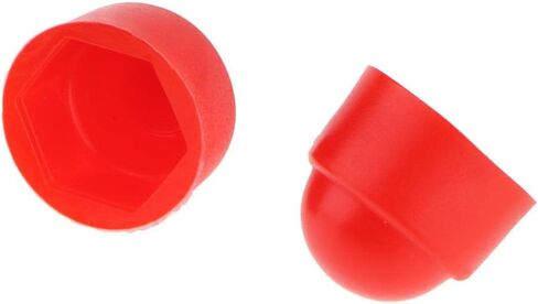 10pcs M6 Bolt Nut Protection Cover Hexagon Screws M10x19.5mm, Red in Kuwait