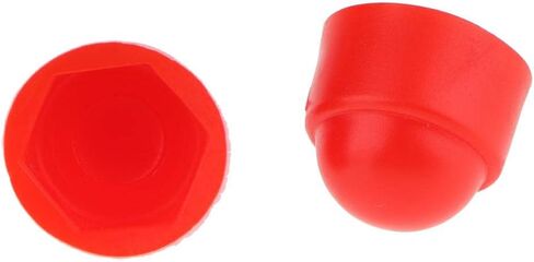 10pcs M6 Bolt Nut Protection Cover Hexagon Screws M10x19.5mm, Red in Kuwait