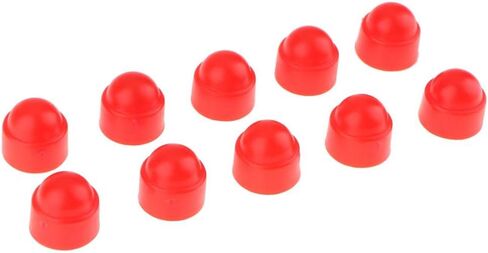 10pcs M6 Bolt Nut Protection Cover Hexagon Screws M10x19.5mm, Red in Kuwait