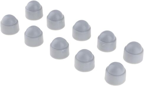 10pcs M6 Bolt Nut Protection Cover Hexagon Screws M10x19.5mm, Gray in Kuwait