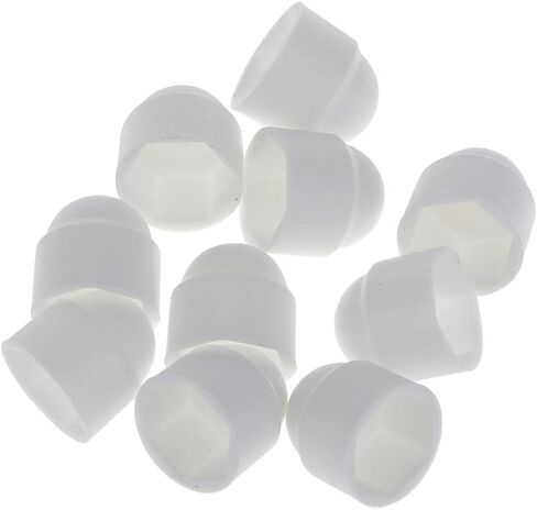 10pcs M6 Bolt Nut Protection Cover Hexagon Screws M10x19.5mm, White in Saudi Arabia