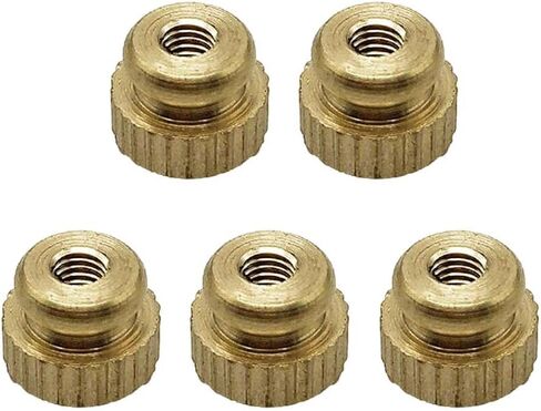 Generic 5 Pieces French Screws Nut Pack Featuring Copper Knurled Key Screws And for Smooth Key Suitable for French in Saudi Arabia