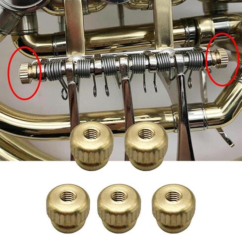 Generic 5 Pieces French Screws Nut Pack Featuring Copper Knurled Key Screws And for Smooth Key Suitable for French in Saudi Arabia