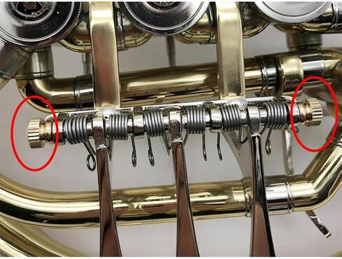 Generic 5 Pieces French Screws Nut Pack Featuring Copper Knurled Key Screws And for Smooth Key Suitable for French in Saudi Arabia