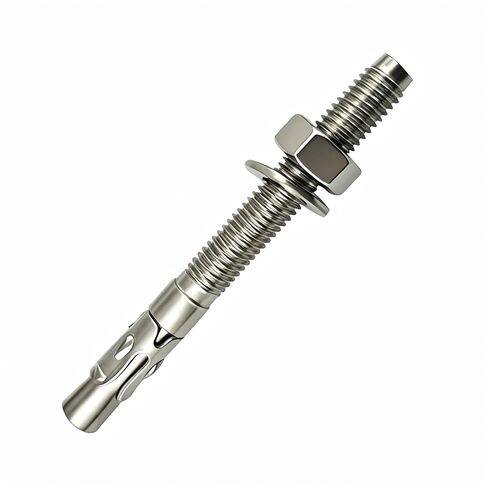 5/16" X 3"304 Stainless Steel Wedge Concrete Anchors, Heavy Duty Expansion Bolts, Anti-Rust Masonry Fasteners Complete Kit with Screws Nuts Washers, 10Pack in Saudi Arabia
