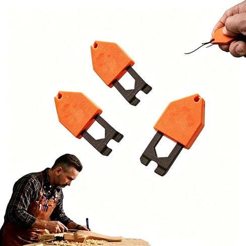 Chalk Line Anchor Hook Tool, No-Nail Spring Loaded Rope Anchor Hook, One Handed Portable Chalk Line Clip for Framing Carpentry Flooring Layout（3pcs） in Saudi Arabia