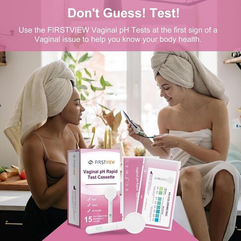 Vaginal pH Test Strips, Feminine Health Vaginal pH Test Strips Kits for Bacterial Vaginitis, Trichomonas Vaginitis, pH Balance for Women (15pcs) in Saudi Arabia