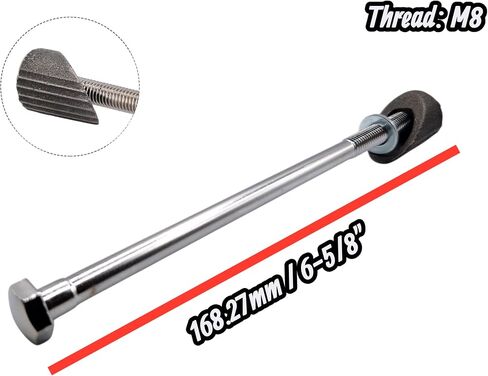 CYCLEZ Quill Stem Adapter Bolt & Wedge Nut Set – 6-5/8" Chrome Steel – OEM for BMX Bicycles/Lowrider/Cruiser Bicycles with 1" Steerer Tubes 22.2mm Quill Stems in Saudi Arabia