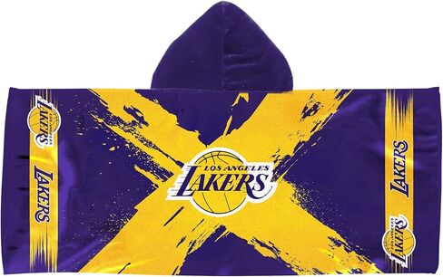 Northwest NBA Los Angeles Lakers Cross Out Youth Hooded Towel, 22 x 51 inches in Saudi Arabia