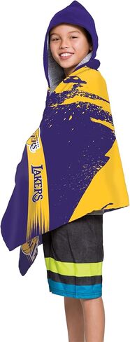 Northwest NBA Los Angeles Lakers Cross Out Youth Hooded Towel, 22 x 51 inches in Saudi Arabia