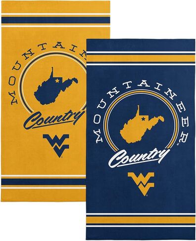 NORTHWEST West Virginia Mountaineers NCAA Homebreak Beach Towel 2 Pack 30 x 60 Inches in Saudi Arabia