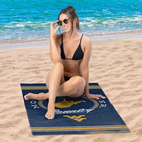NORTHWEST West Virginia Mountaineers NCAA Homebreak Beach Towel 2 Pack 30 x 60 Inches in Saudi Arabia