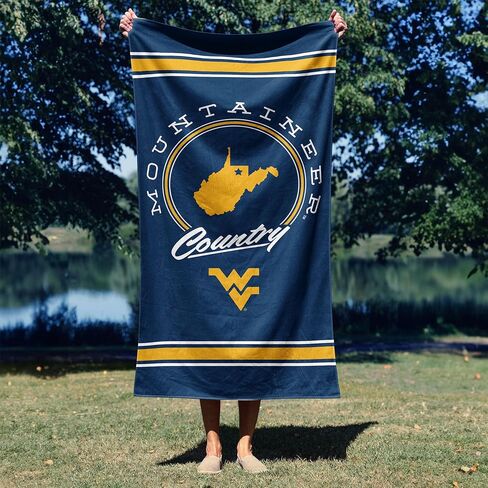 NORTHWEST West Virginia Mountaineers NCAA Homebreak Beach Towel 2 Pack 30 x 60 Inches in Saudi Arabia