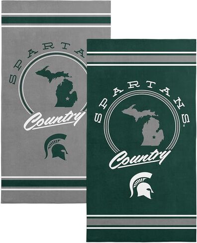 Northwest Michigan State Spartans NCAA Homebreak Beach Towel 2 Pack 30 x 60 Inches in Saudi Arabia